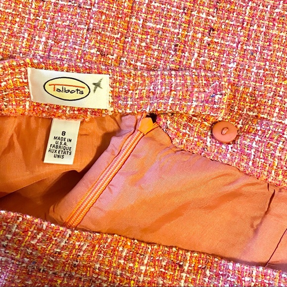 [VGUC] Talbots Pink Tweed Skirt - Picture 7 of 10